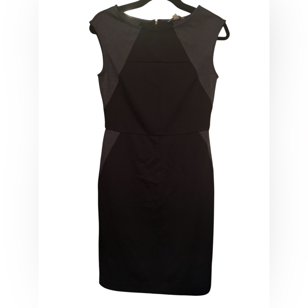 NWT BANANA REPUBLIC BLACK AND GRAY SHEATH DRESS SIZE 2